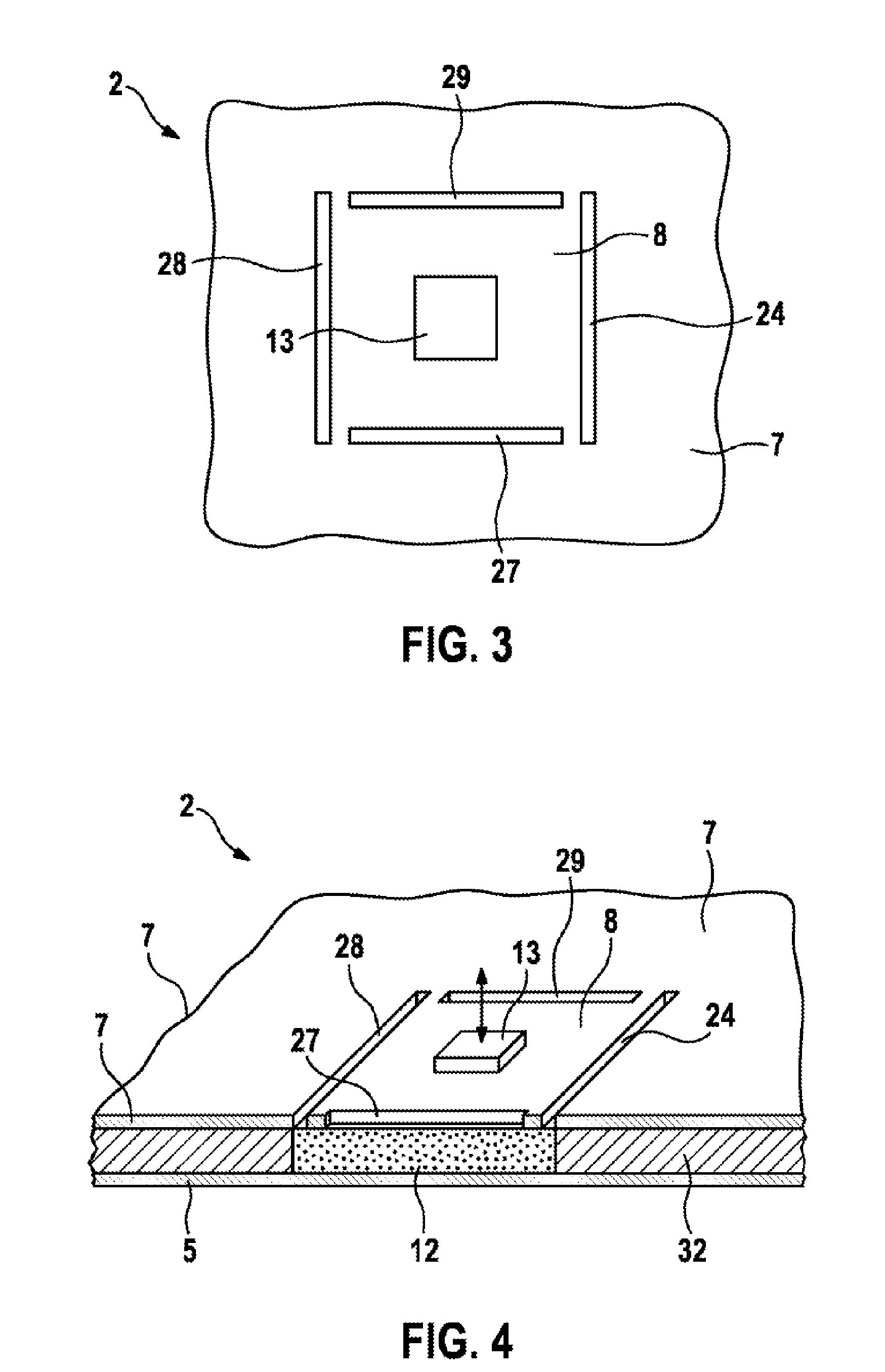 Printed circuit board arrangement comprising an oscillatory system