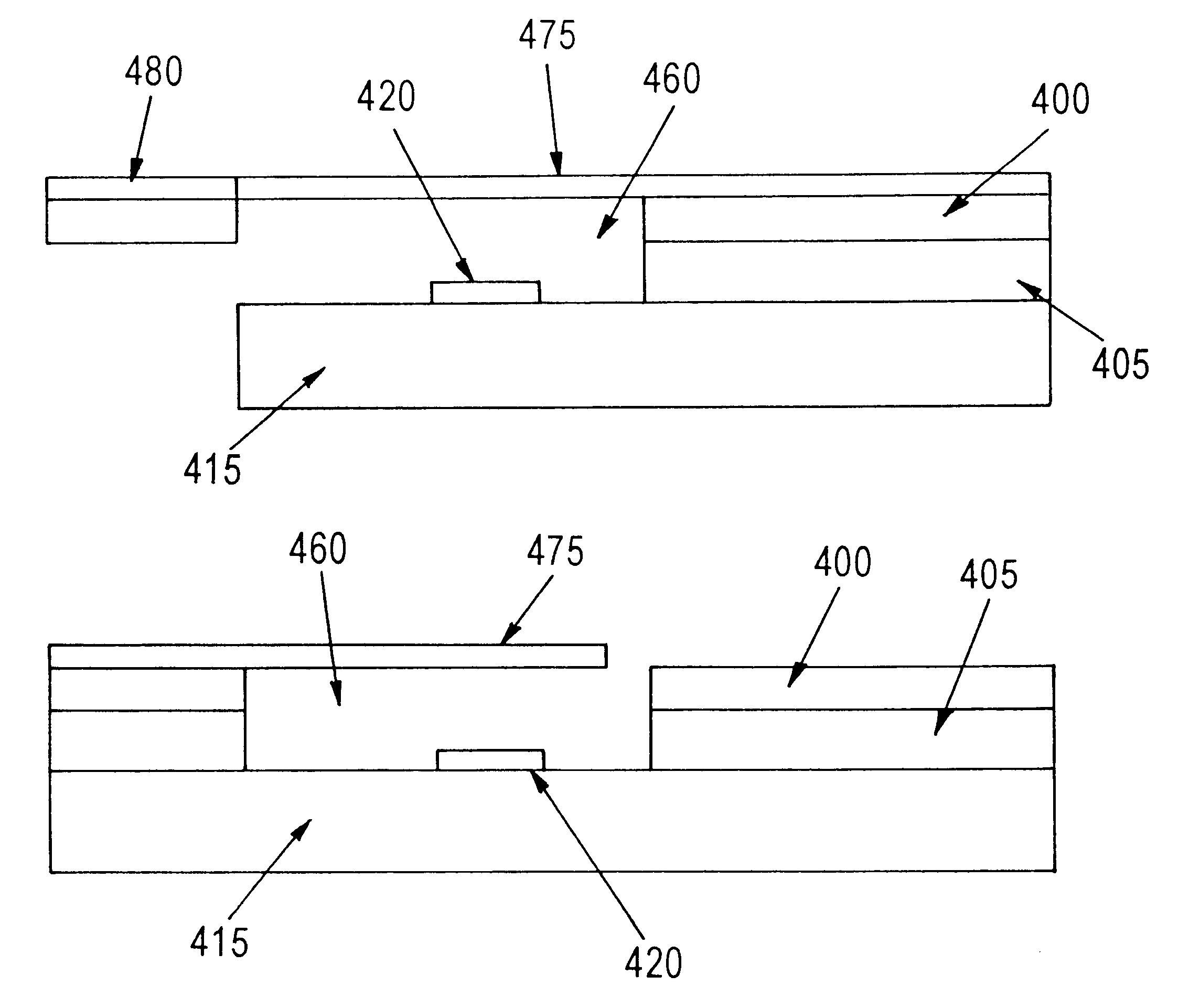 Micro-BGA beam lead connection with cantilevered beam leads
