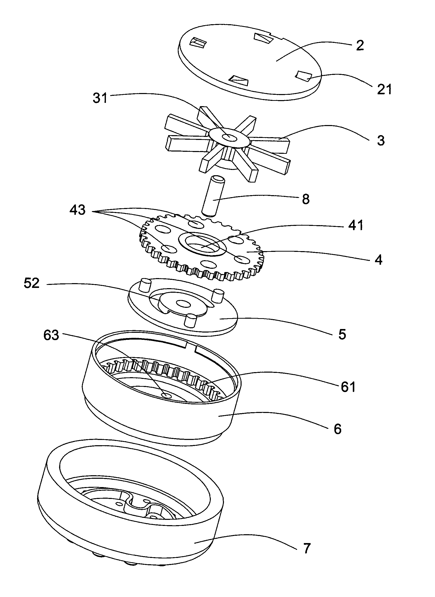 Massage shower head capable of realizing water flow dynamic switching