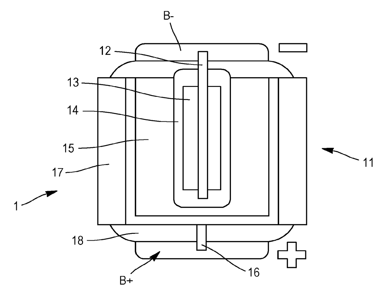 Assembly module comprising electrochemical cells received by lugs and connecting clips