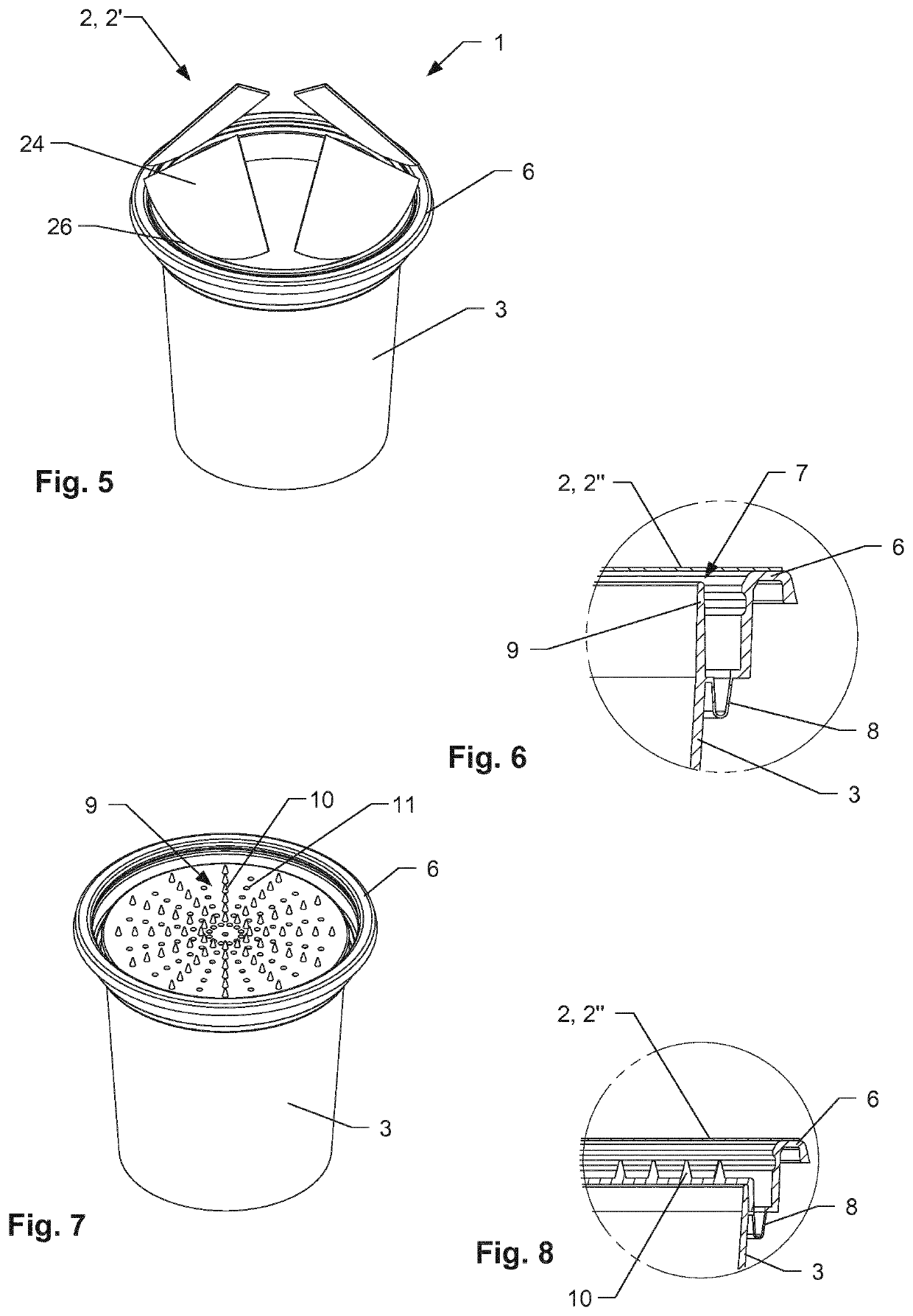 Plastic container having an opening means