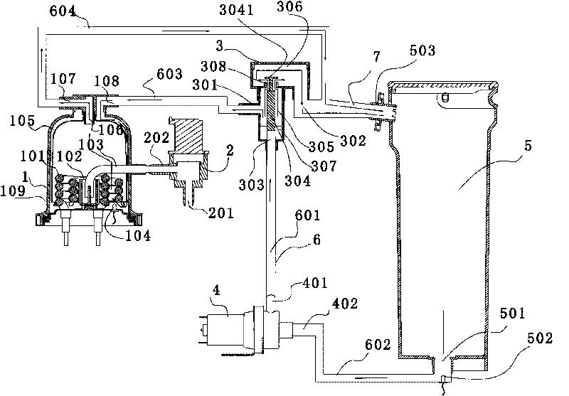 System and method for instantly releasing boiling water from water dispenser