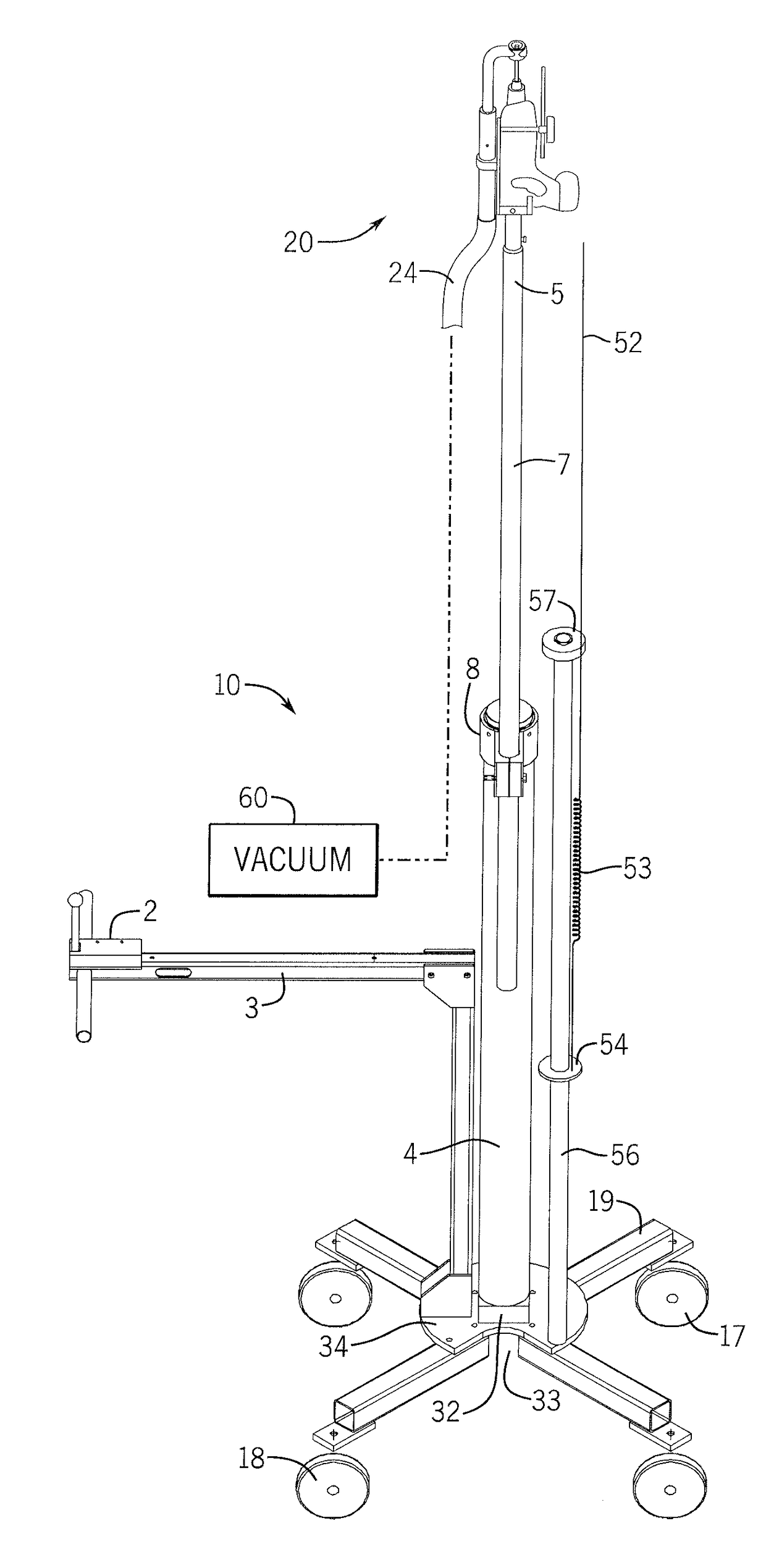 Dust collection assembly for use with universal drill stand