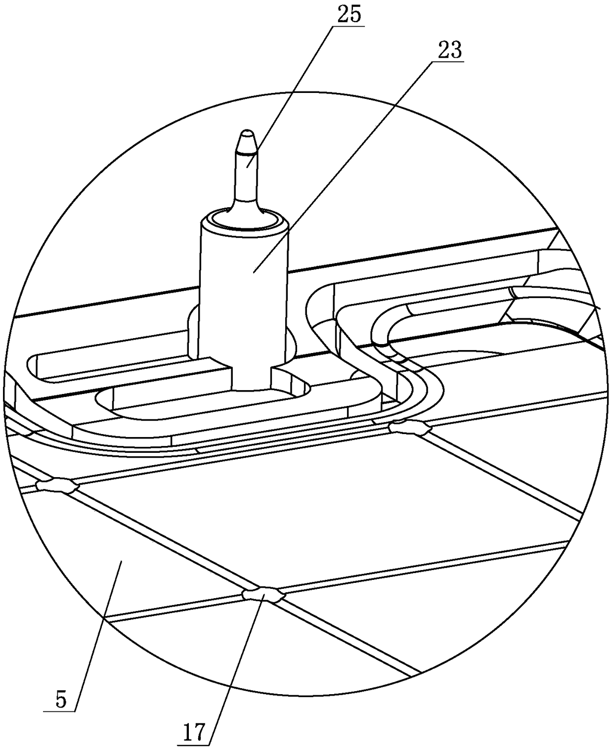Clamping device for computer shell machining