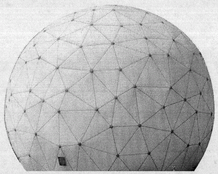 Construction method and installation technology of reticulated shell structure of wide-span pseudo-random metal radome