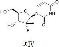 Preparation method of (2'R)-2'-deoxidation-2'-fluorine-2'-methylurea glucoside
