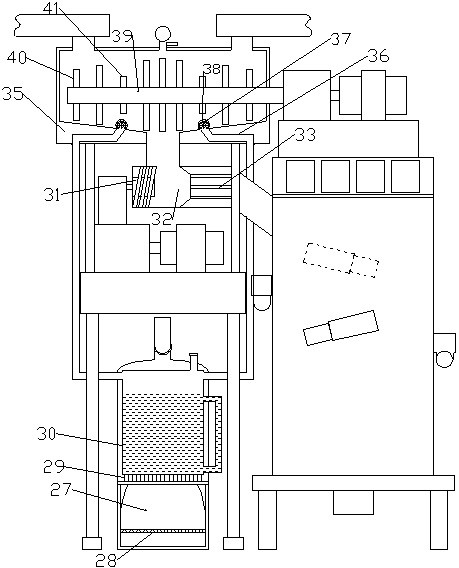 Full-automatic vertical hot mixing and air cooling blanking system and method for feed