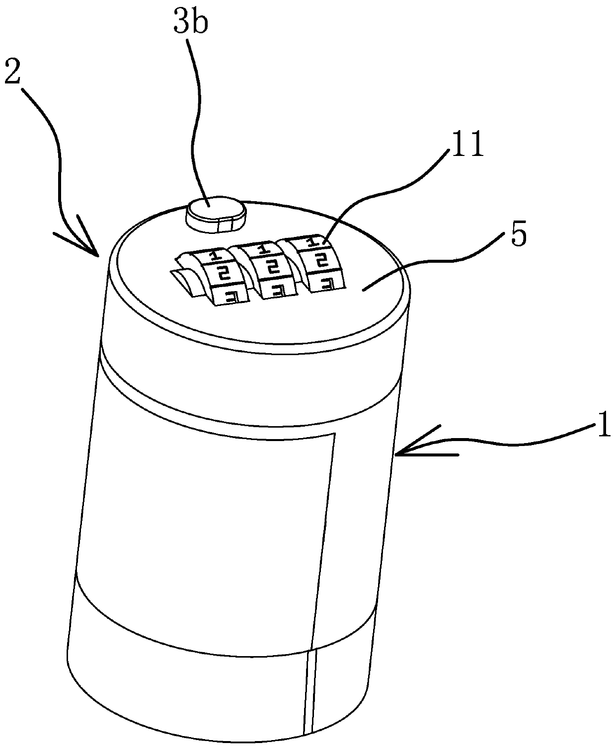 Coded lock and valve with coded lock