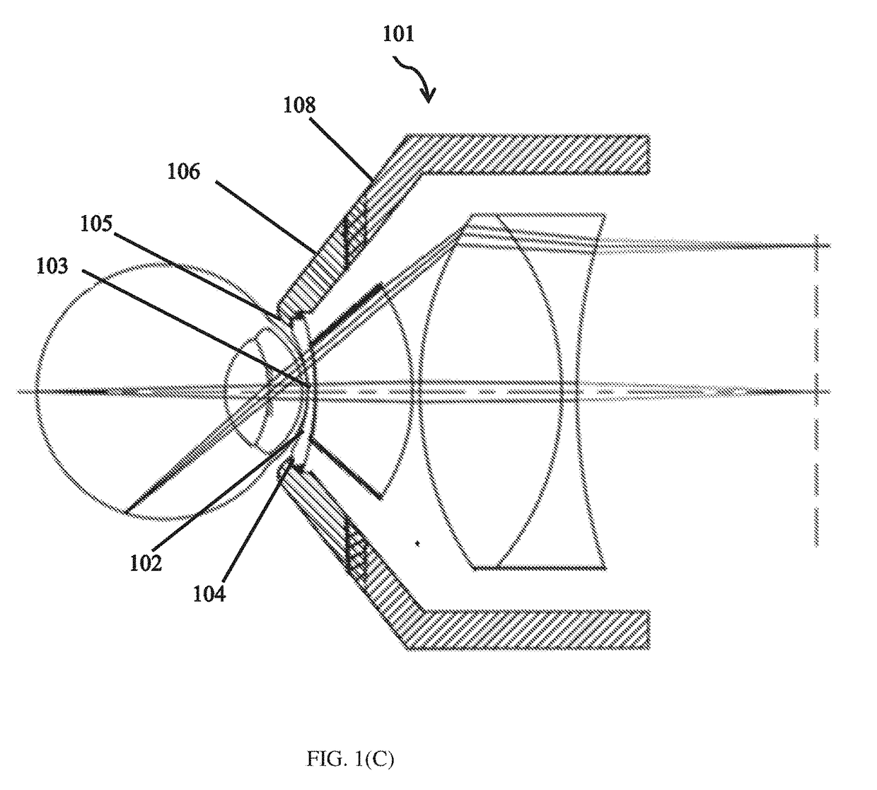 Disposable cap for an eye imaging apparatus and related methods