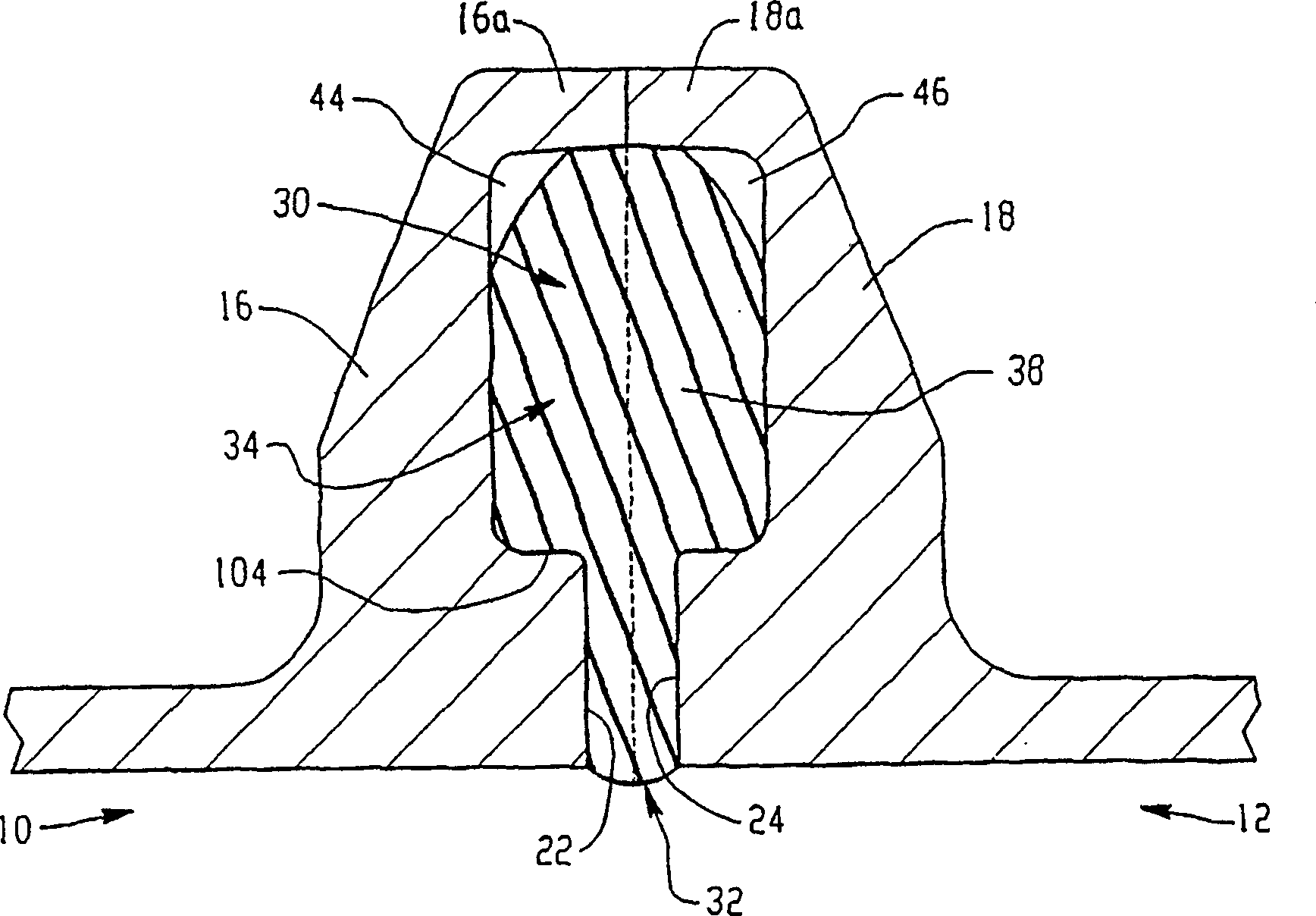 Hygienic flange-type tube joint thermal expansion area for gasket