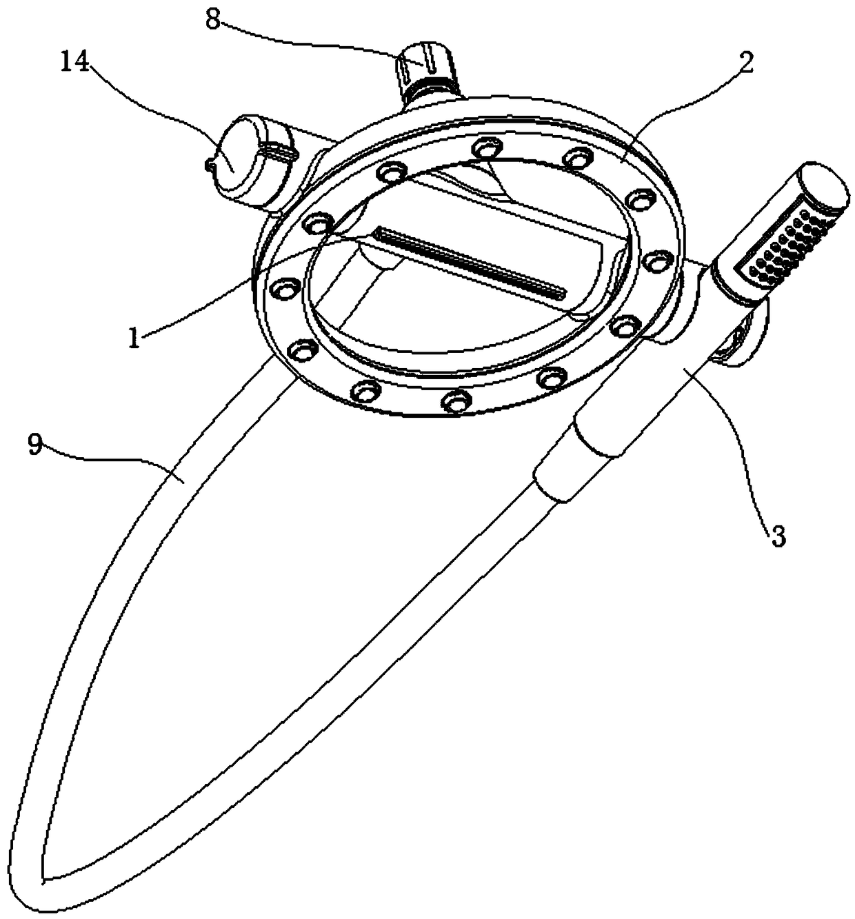 Novel three-in-one combined shower head