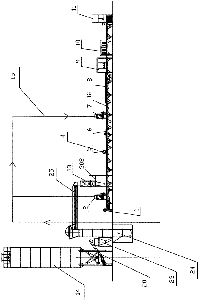 Combined type production line of heat retaining non-dismantling formwork for building and production method