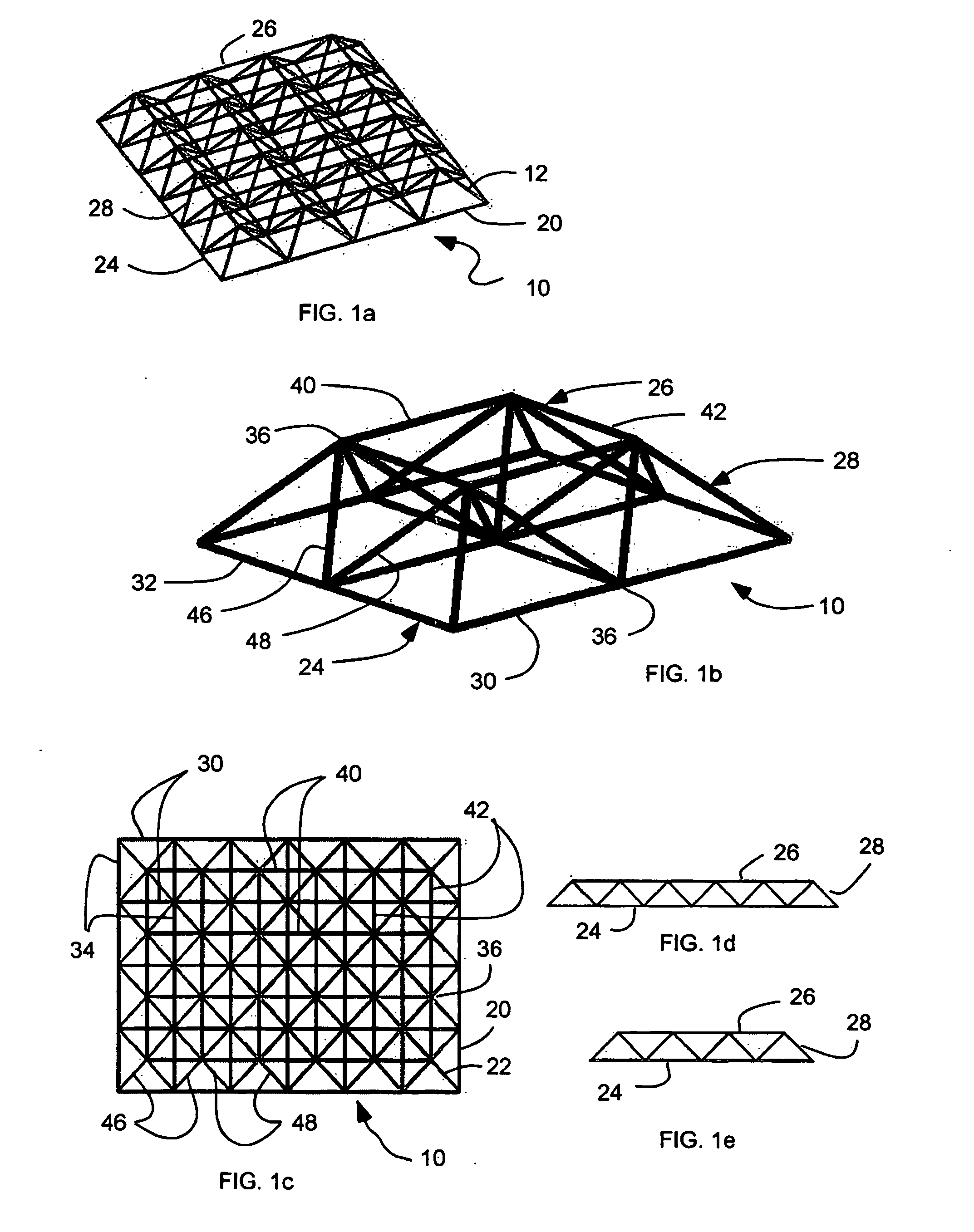 Three-dimensional grid panel