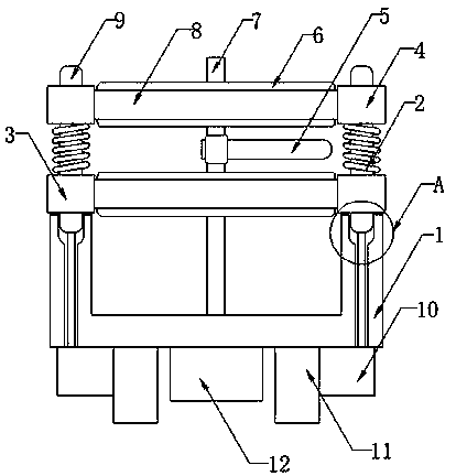 Screening and iron removing device used in production process of ceramic product raw materials