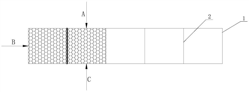 A plugging structure and construction method for the lower port of branch roadway