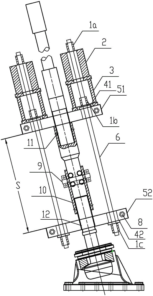 Two-half type engineering tensioning system with screw teeth