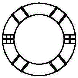 Two-half type engineering tensioning system with screw teeth