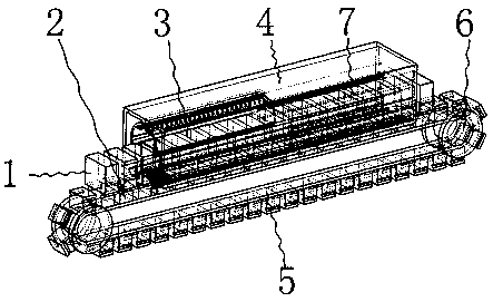 A battery automatic cleaning and drying device
