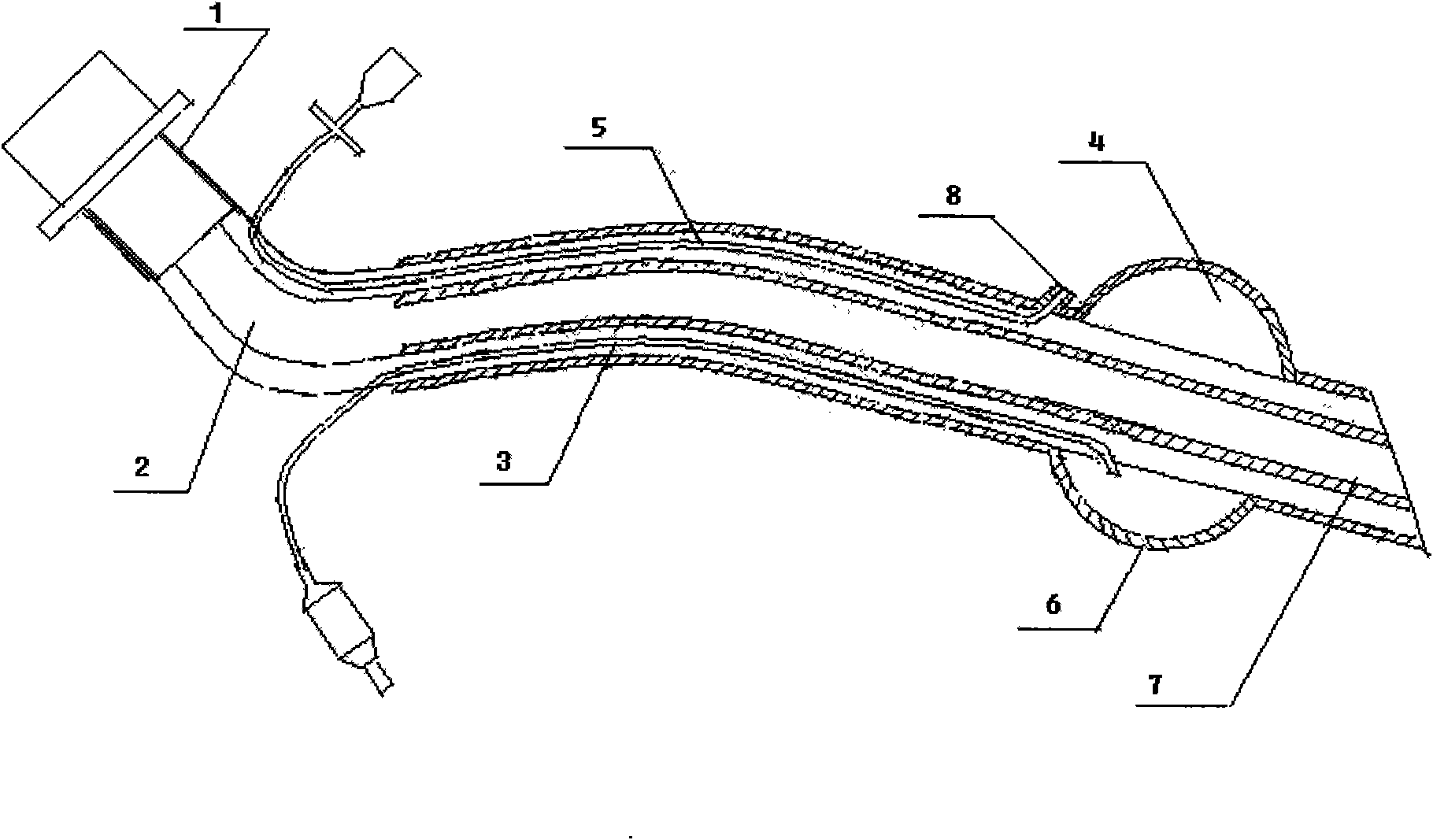 Artificial trachea cannula with nanometre anti-microbial coating