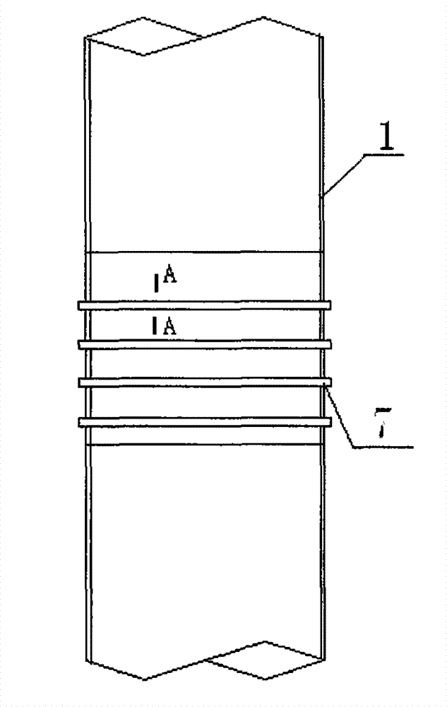 Binding construction method of steel pipe column ring beam reinforcing bars