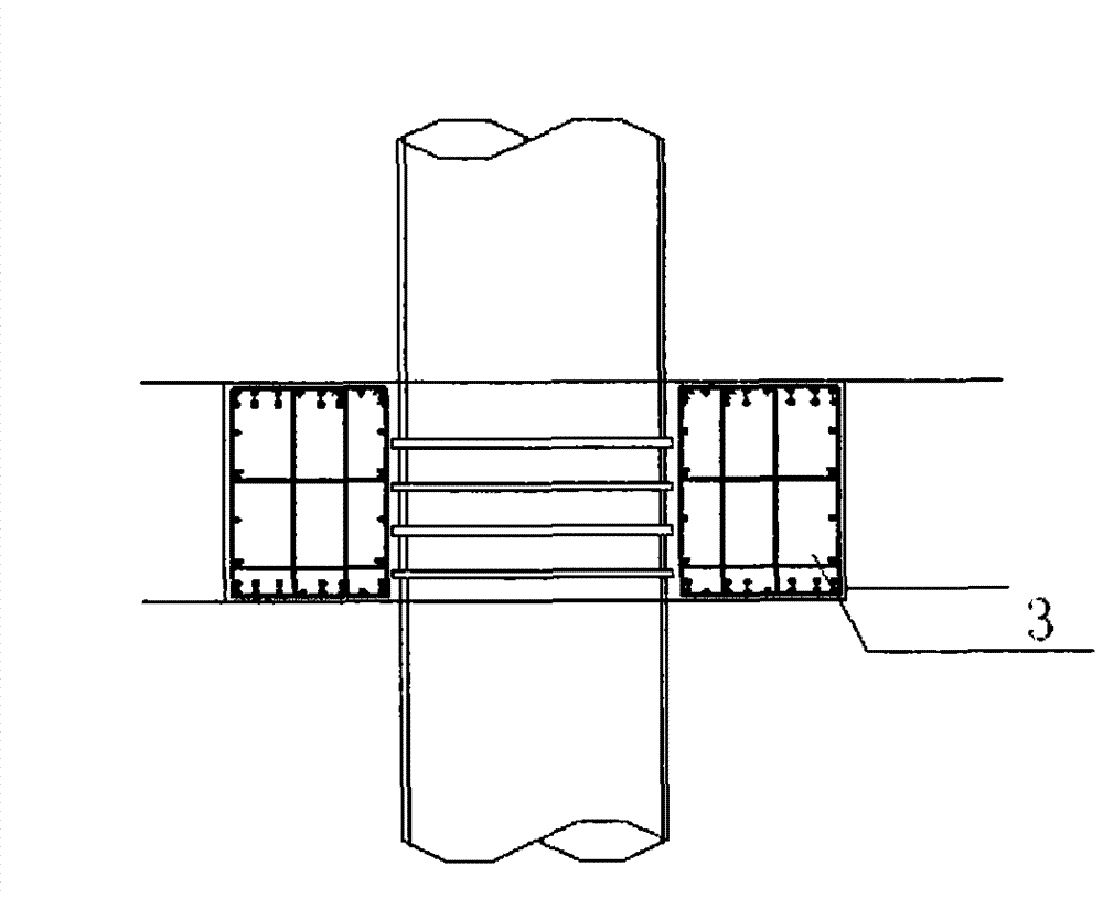 Binding construction method of steel pipe column ring beam reinforcing bars