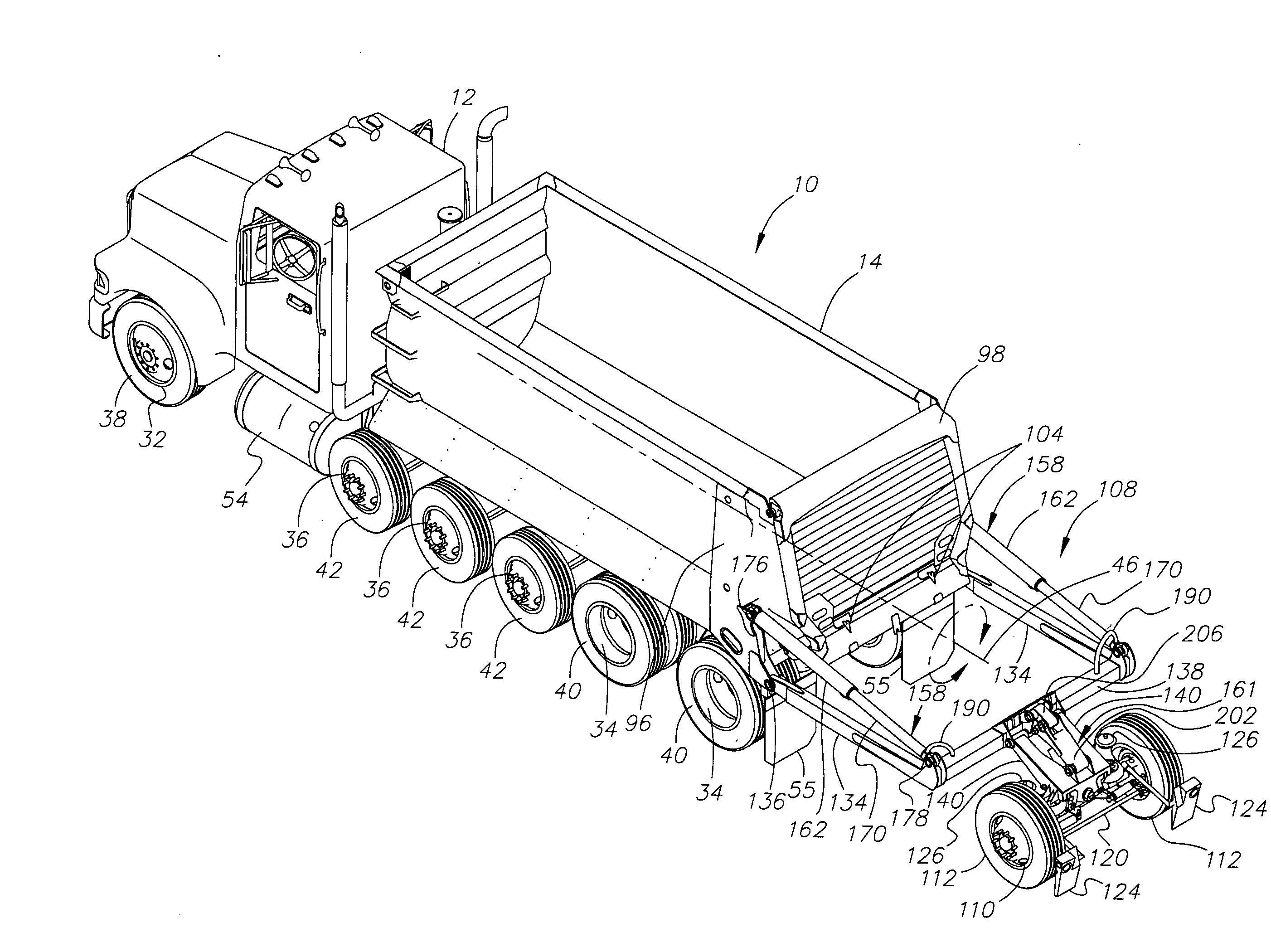 Tag axle operating system