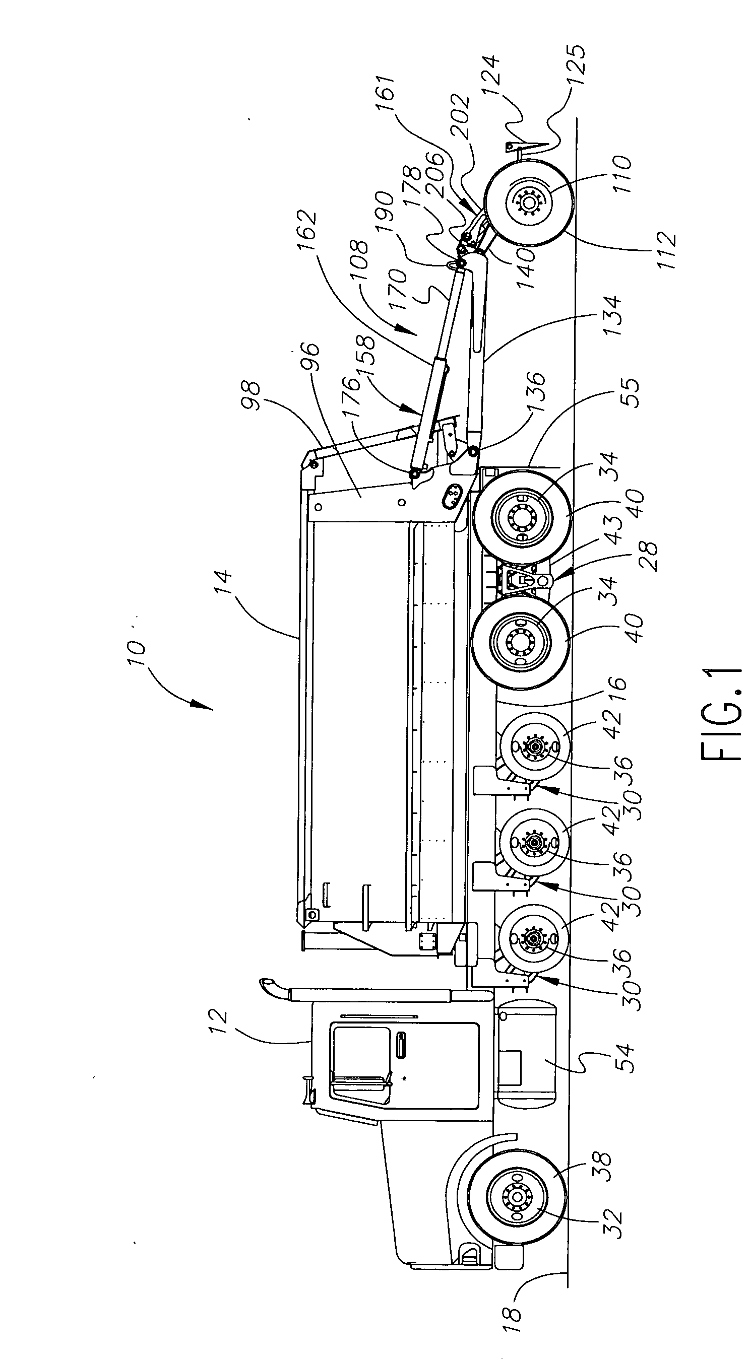 Tag axle operating system