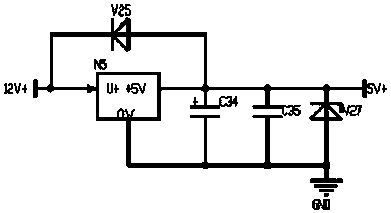 A driving power circuit for an electric dehumidifier