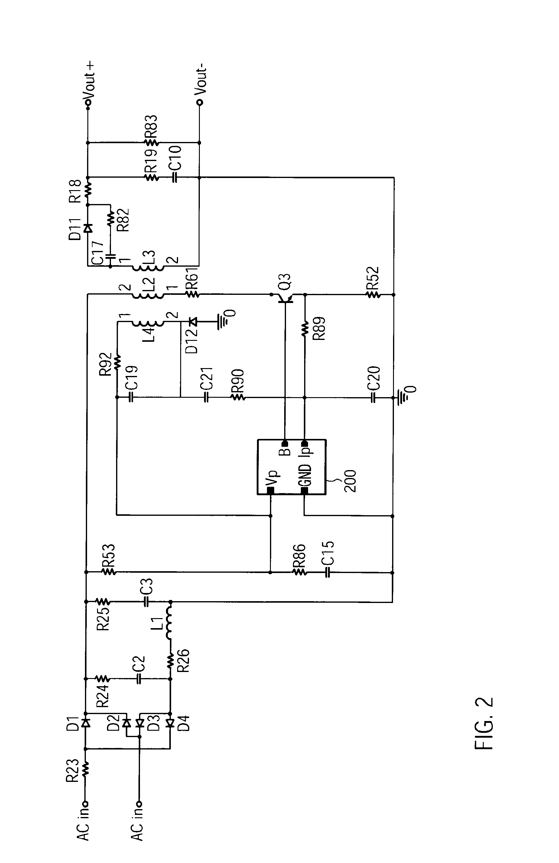Simplified primary triggering circuit for the switch in a switched-mode power supply