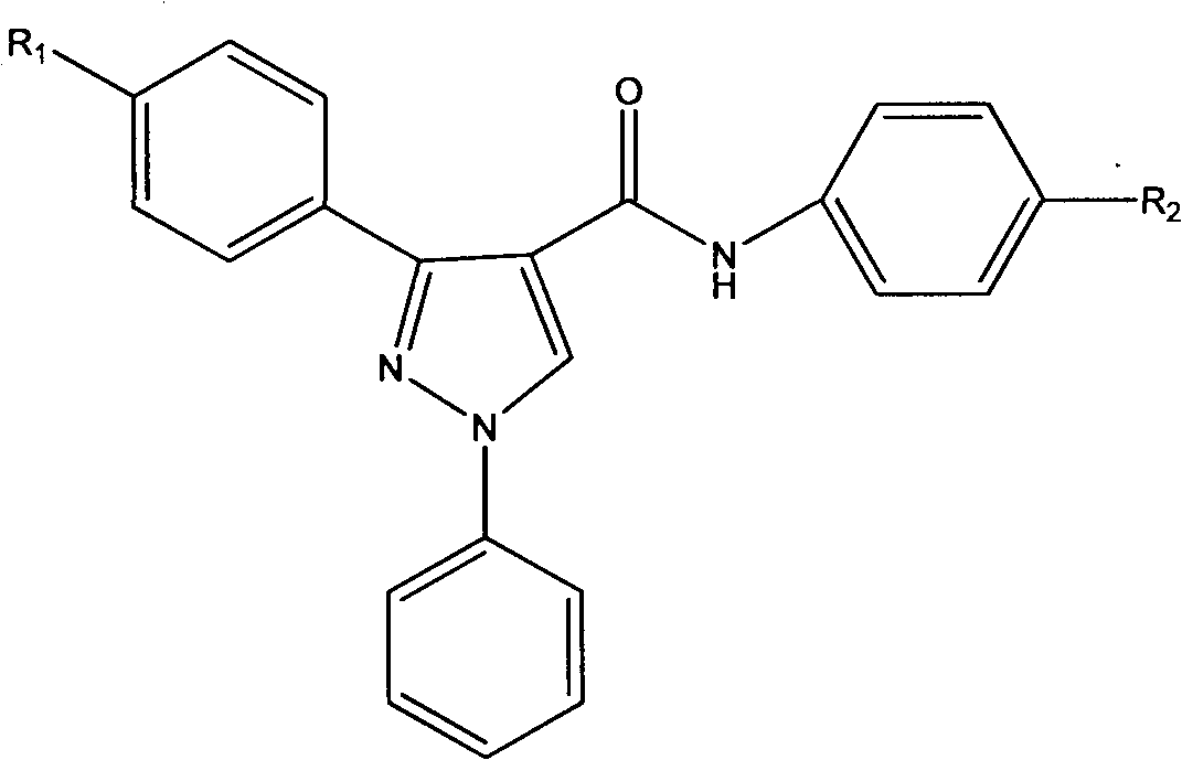 Preparation method of diarylpyrazolylaniline compounds, and application of compounds in colorectal cancer treatment