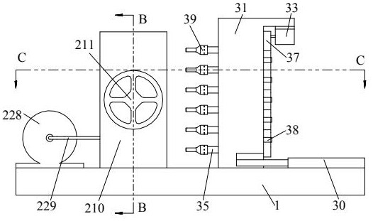 Manufacturing and machining machine and machining method for reducing copper pipe connector
