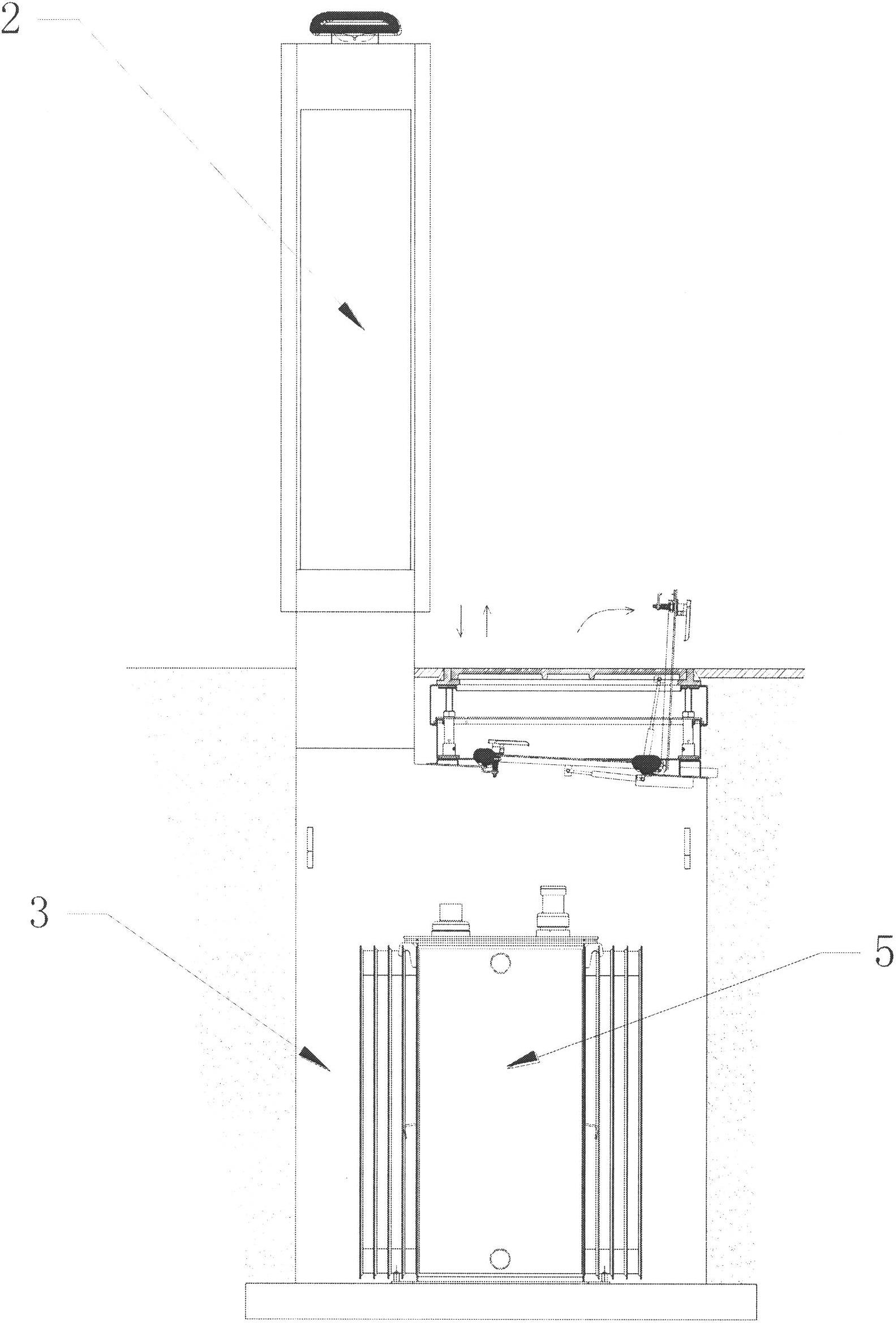 Lower box body structure of half-buried box-type substation