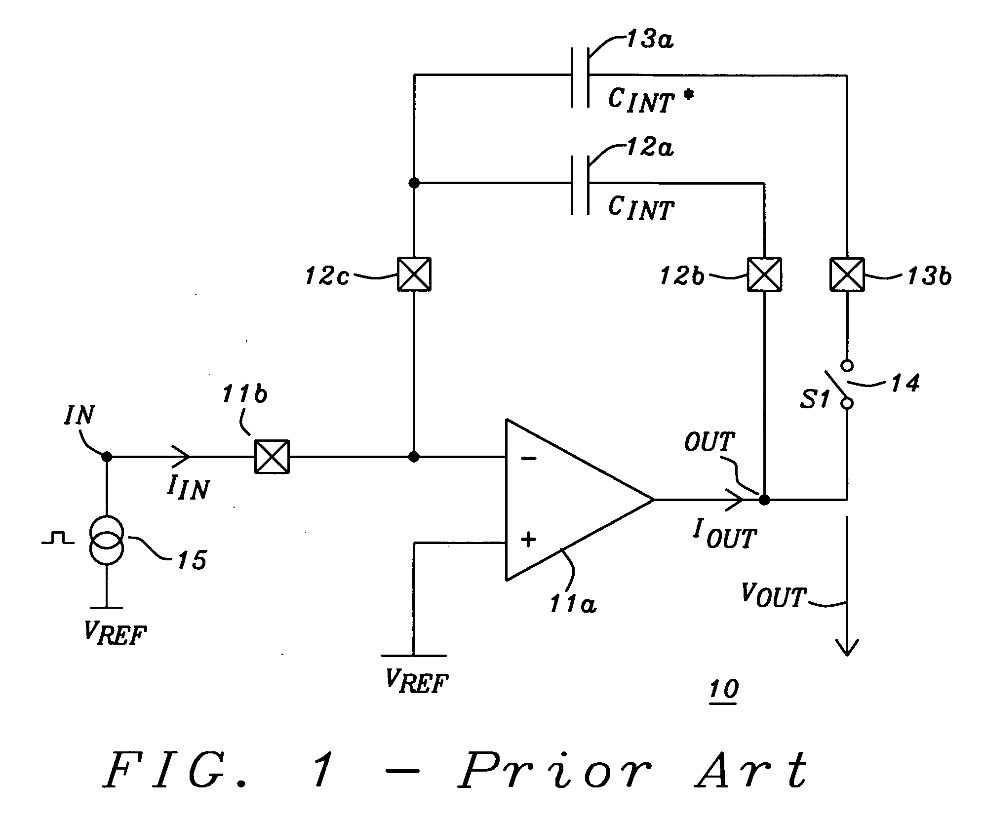 Adjustable integrator using a single capacitance