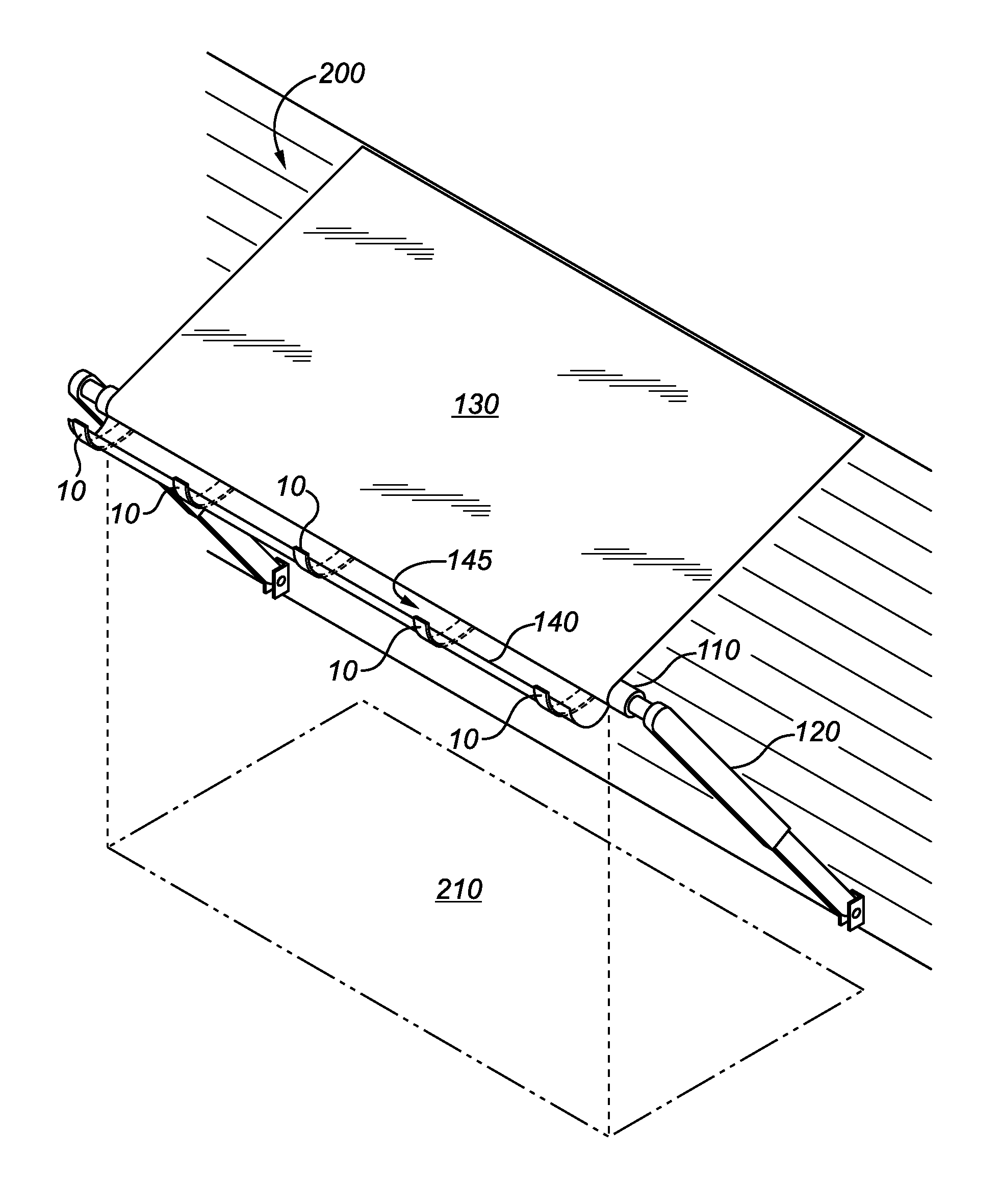 Method of forming a raintrough for a recreational vehicle awning