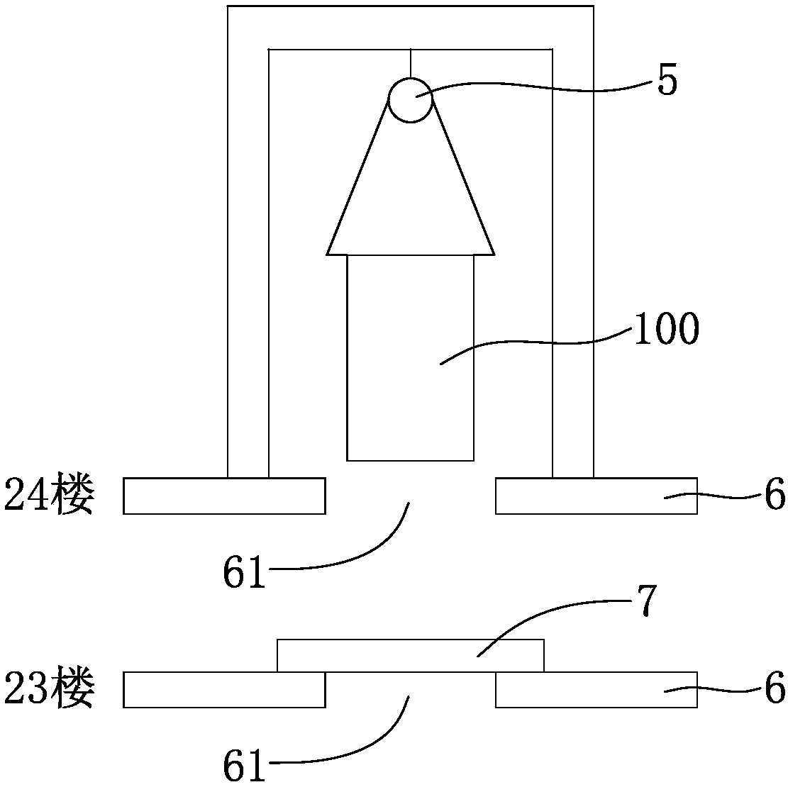 Mounting method for residence exhaust passage made of metal material