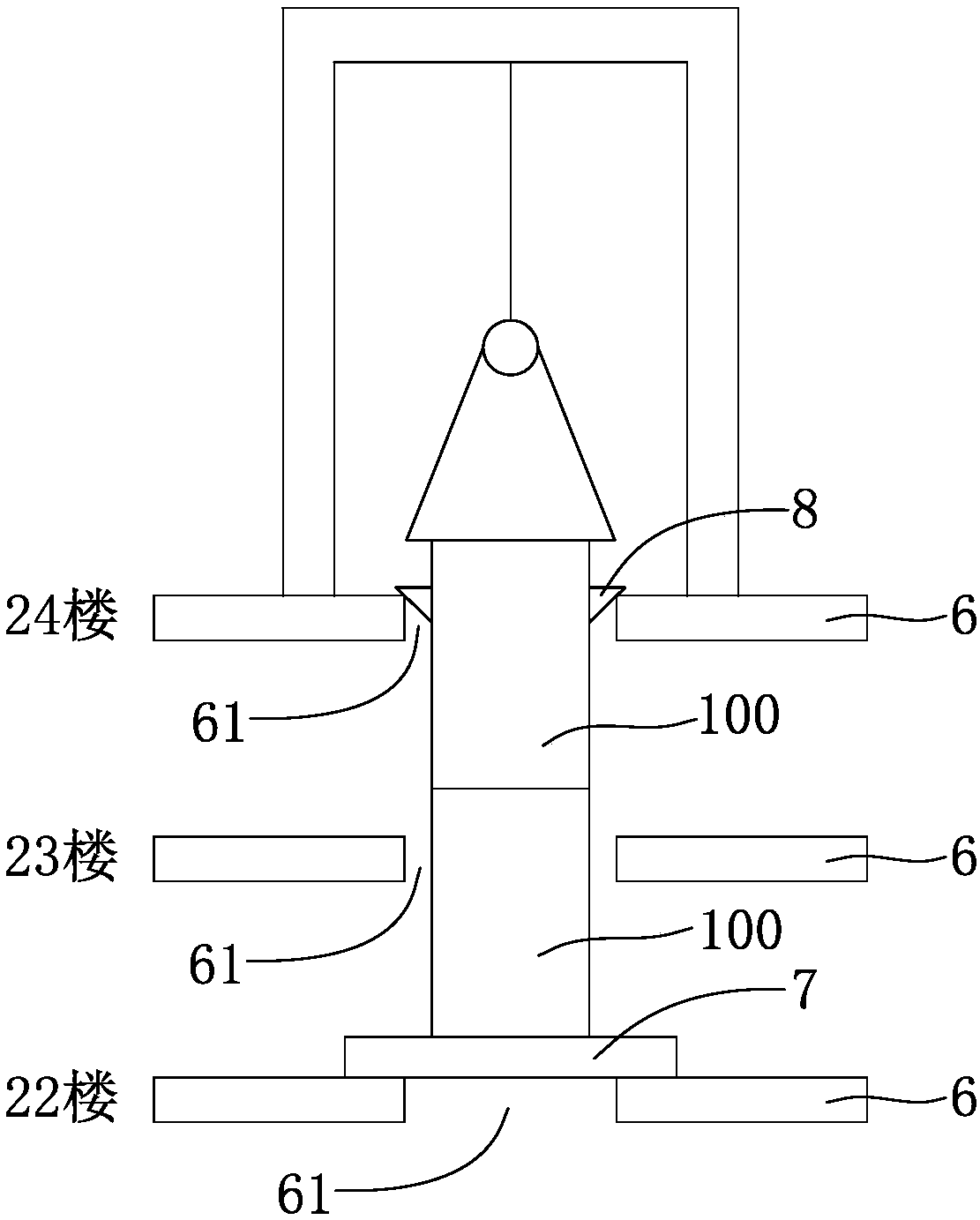 Mounting method for residence exhaust passage made of metal material