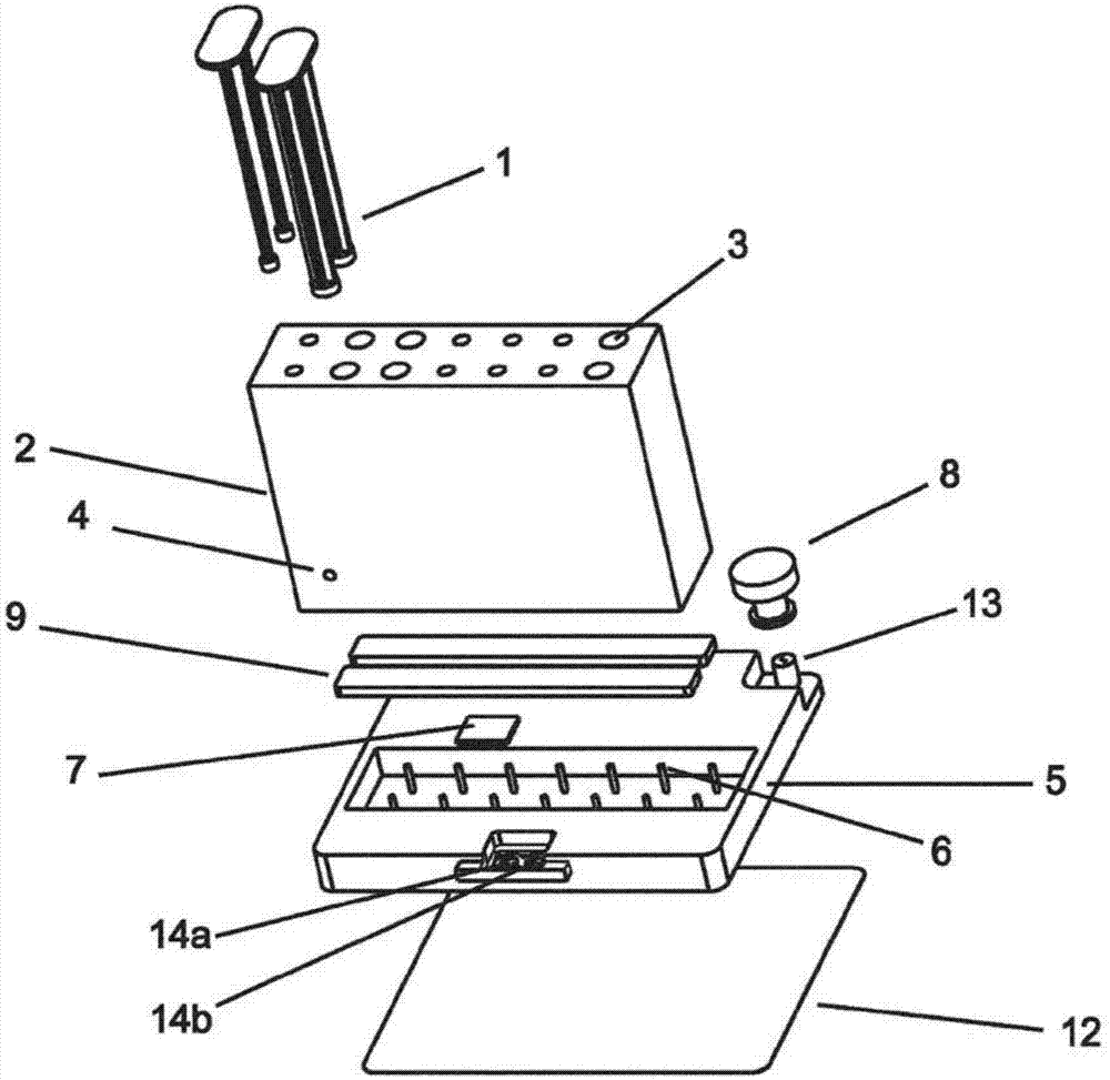 Integrated disposable chip cartridge system for mobile multiparameter analyses of chemical and/or biological substances