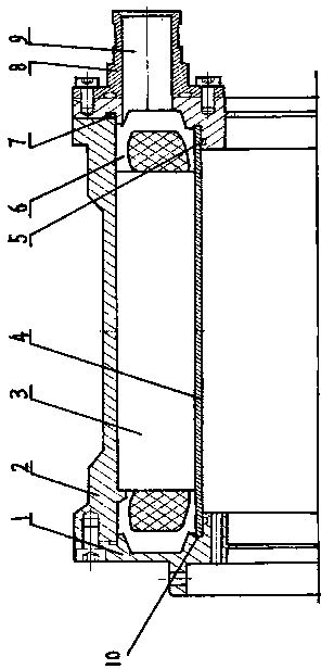 A compression-resistant structure of a deep-water propulsion motor