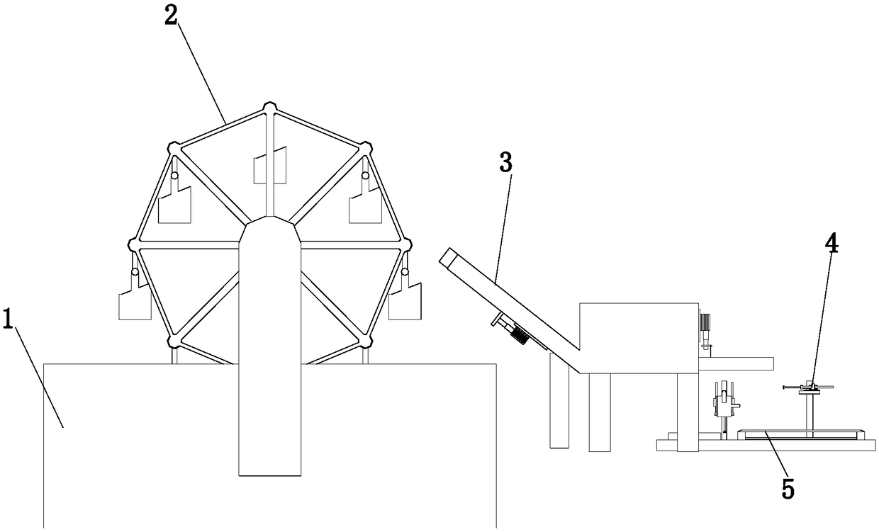 Automatic sand loading device for buildings