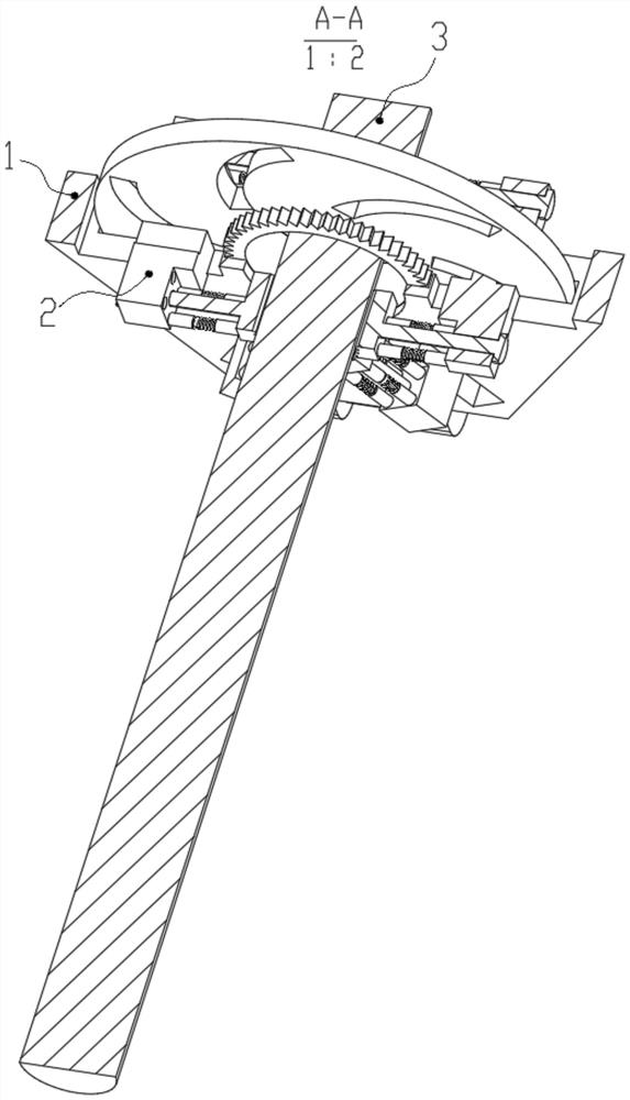 Electric pole correction device for electric power engineering