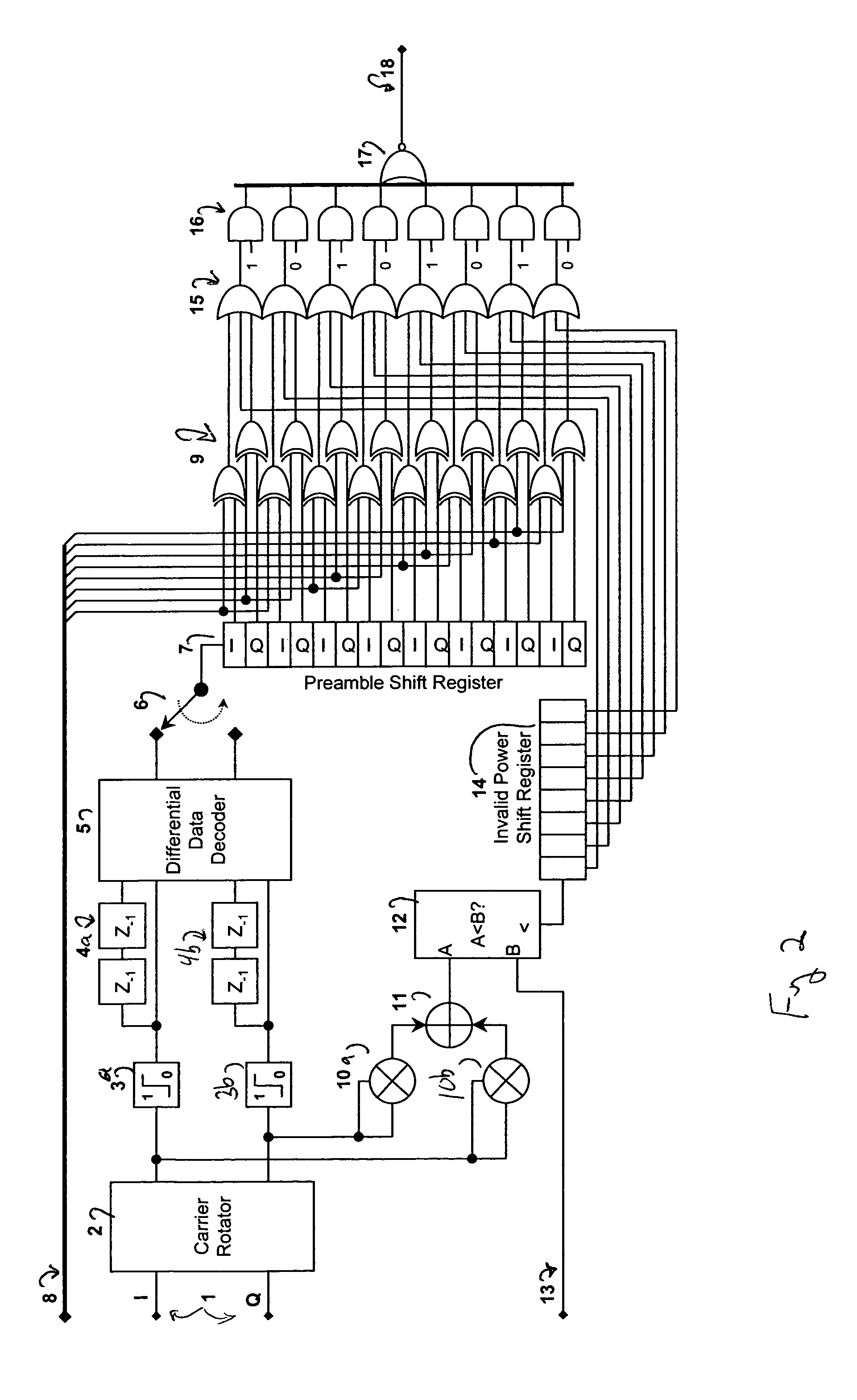 Method and apparatus for efficient preamble detection in digital data receivers
