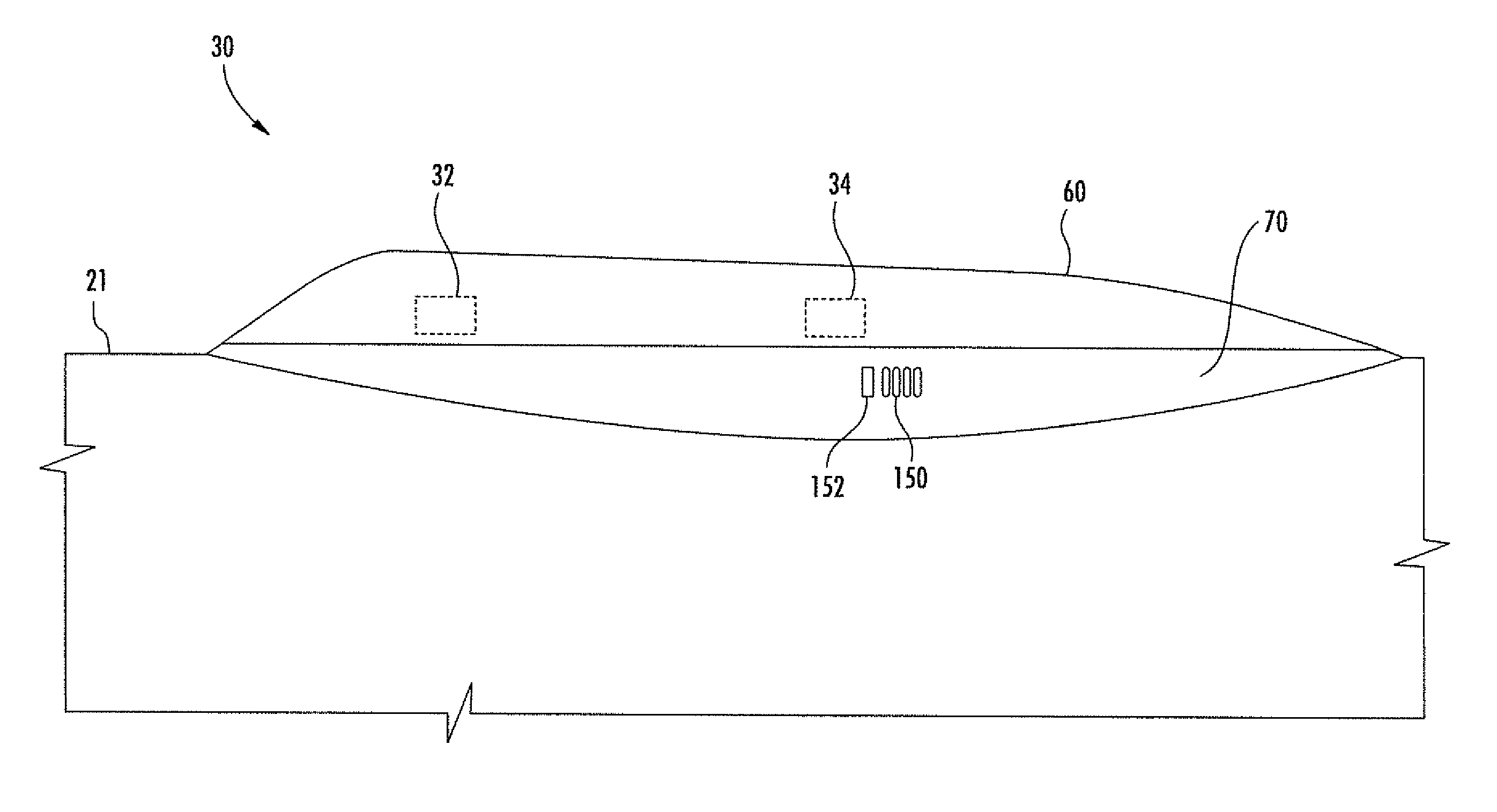 Antenna assembly with attachment fittings and associated methods
