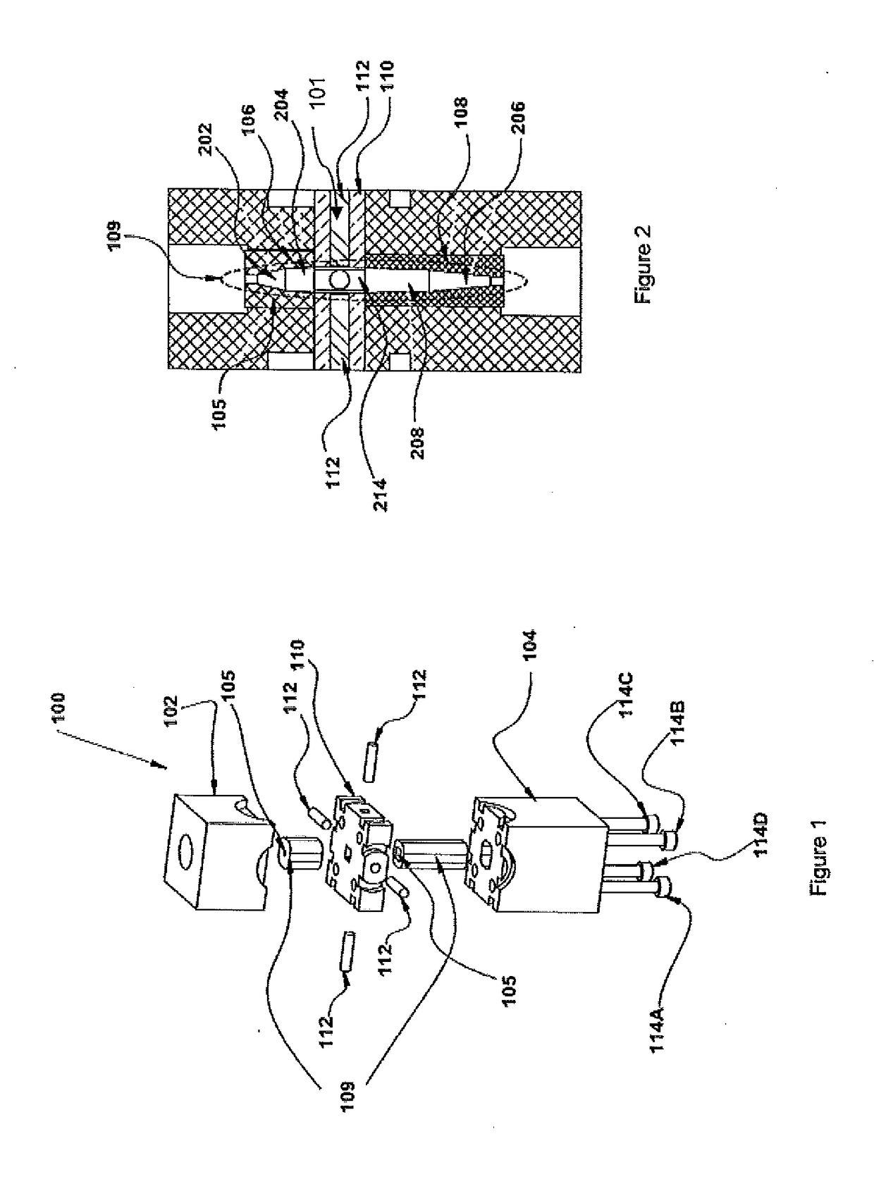Flow cell and system for simultaneous measurement of absorbance and emission in a sample