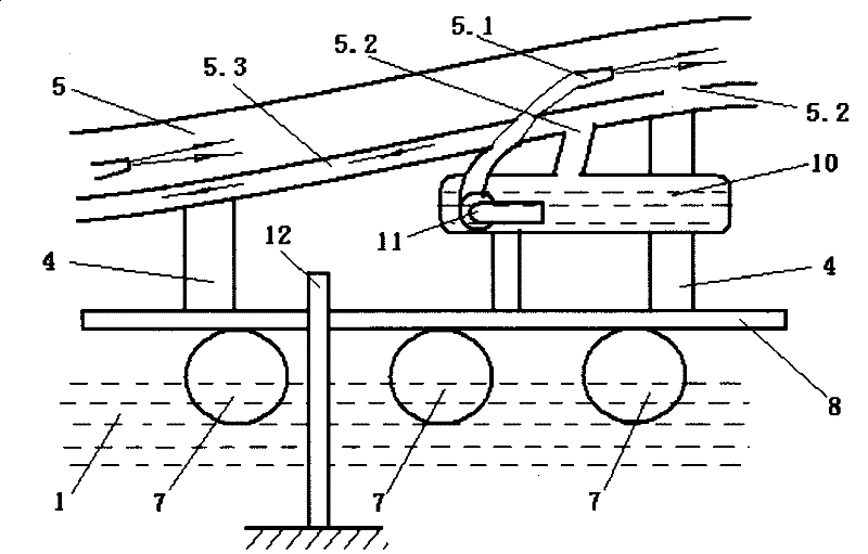 High floating water channel system