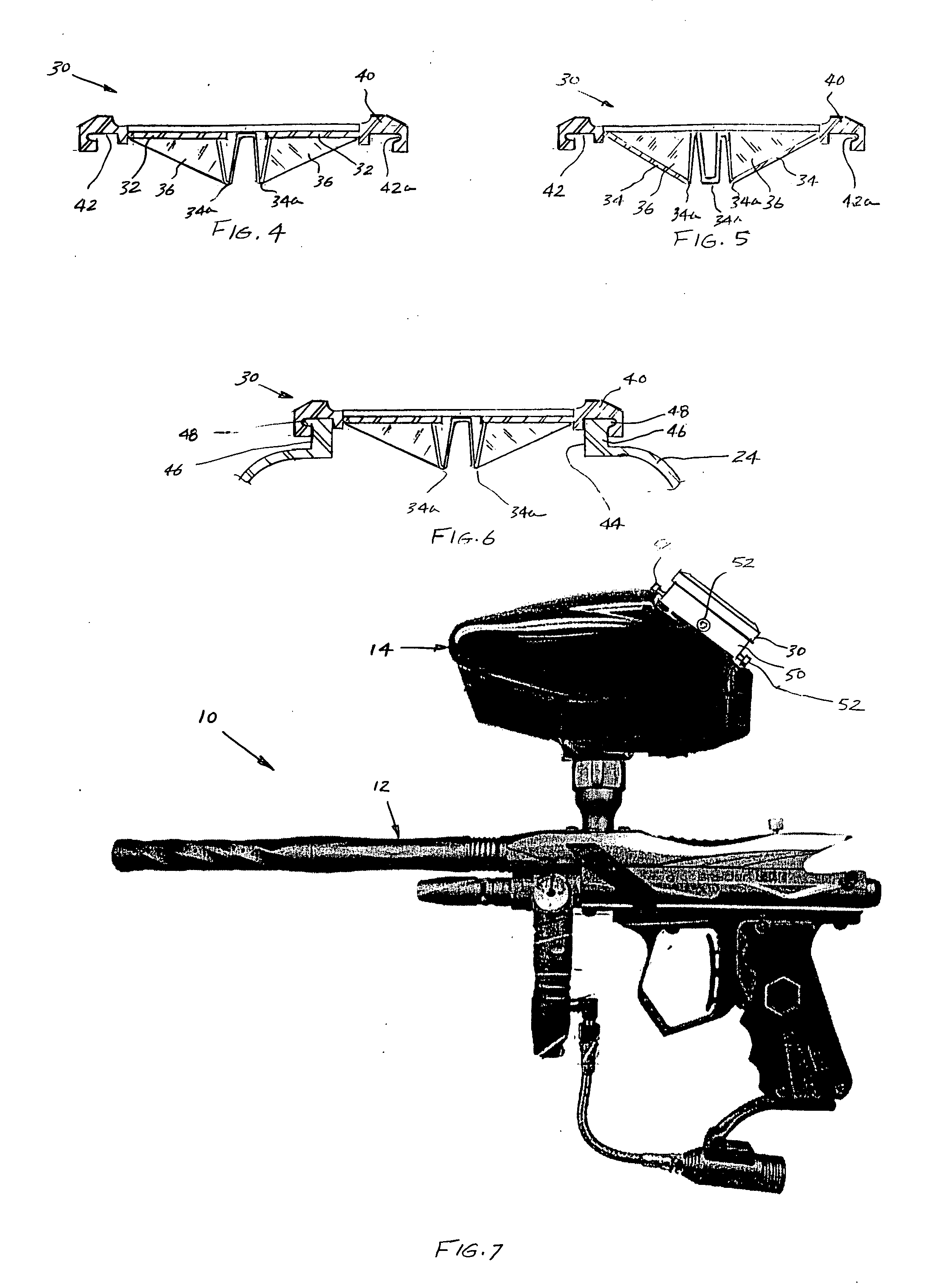 Paintball gun device