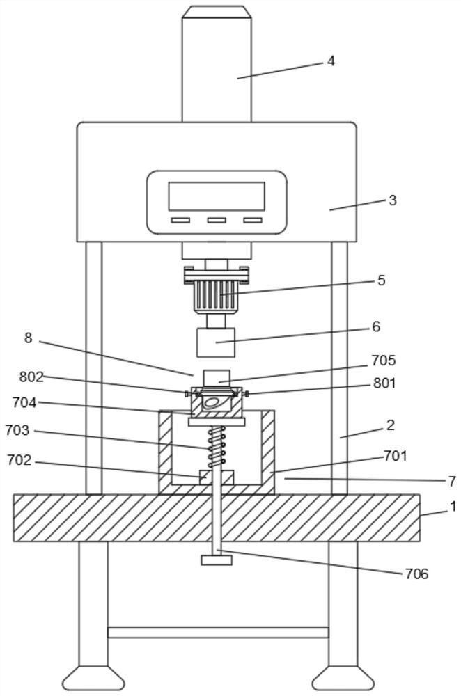 Metal support lug tapping processing device