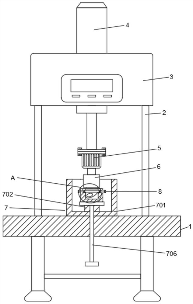 Metal support lug tapping processing device