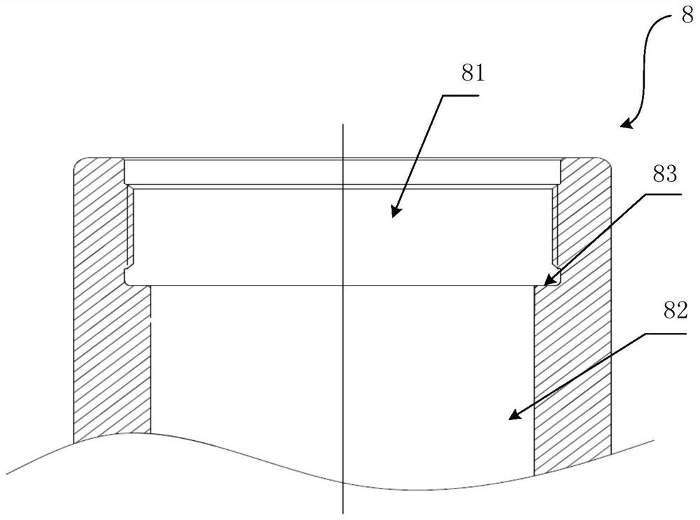 Split mechanical sealing device and method for nuclear power CRDM tube socket