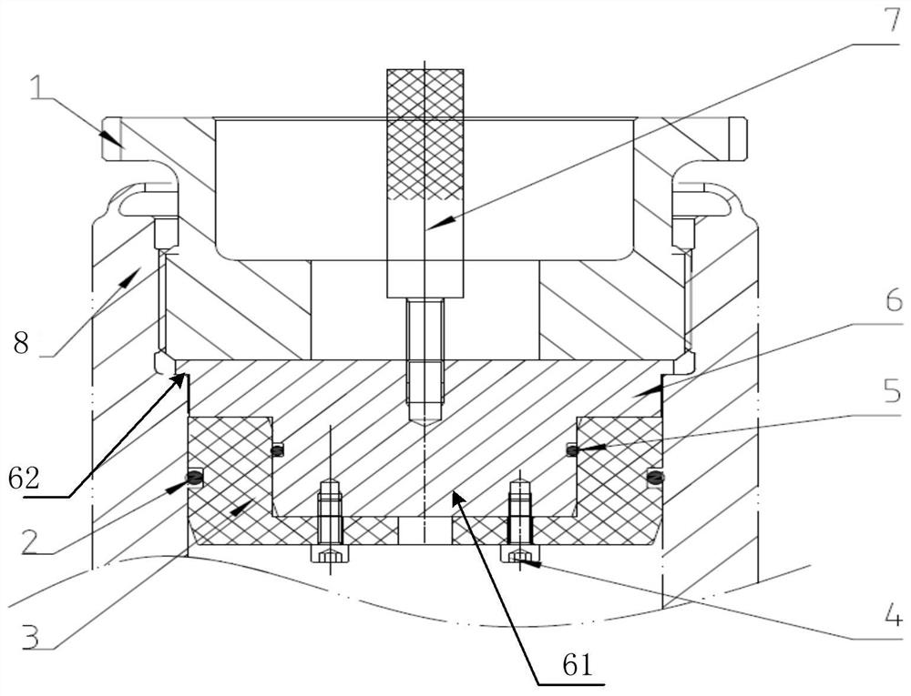 Split mechanical sealing device and method for nuclear power CRDM tube socket