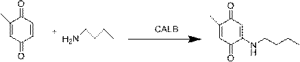 Method for preparing methylbutylamine p-benzoquinone through lipase catalysis